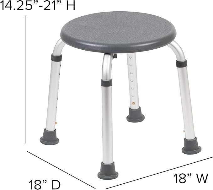 Flash Furniture Hercules Series Aluminum Bath and Shower Chair