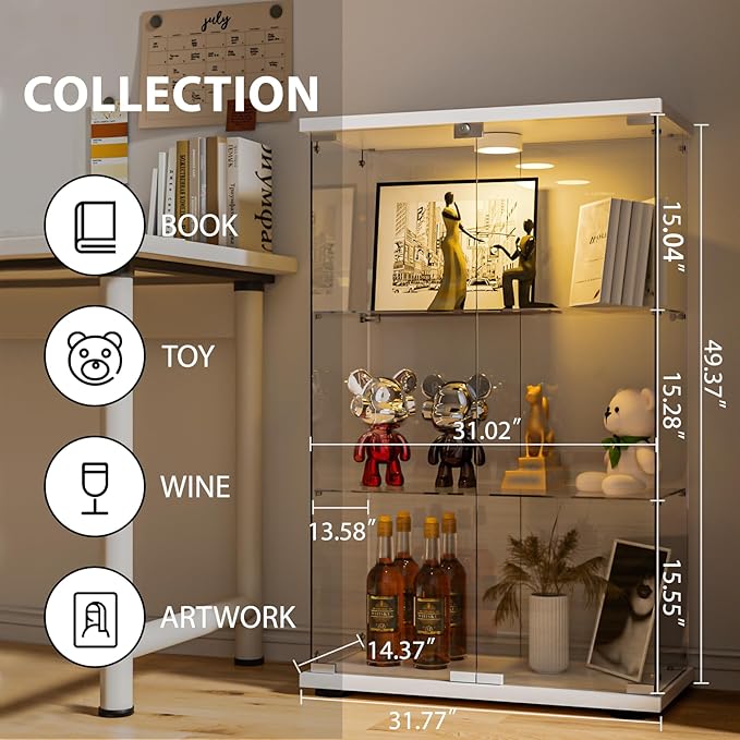 FANYUSHOW Glass Display Cabinet