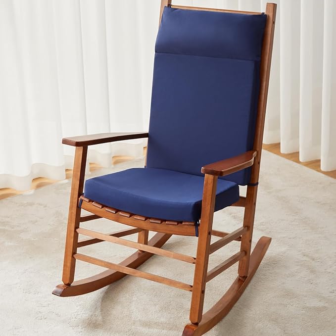 Waterproof Rocking Chair Cushions Outdoor & Indoor, Wooden Rocking Chair Pads
