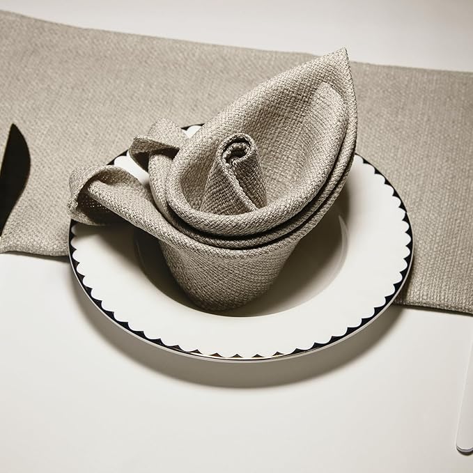 BALCONY & FALCON Cloth Napkins Set of 6 Washable Linen Napkins Absorbent