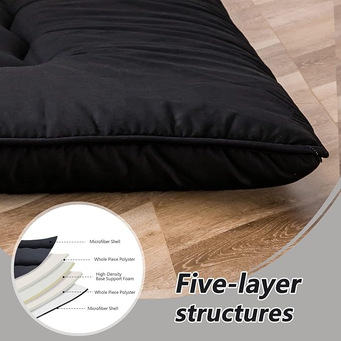 MAXYOYO Cot Japanese Floor Futon Mattress, Single Size Tatami Mat Sleeping Pad