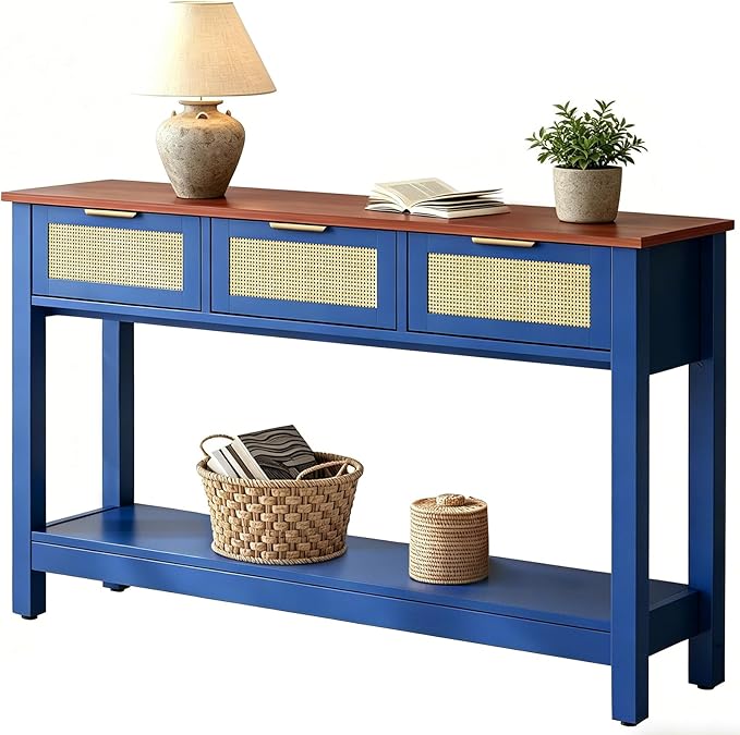 Luoxiao 47" Blue Entryway Table