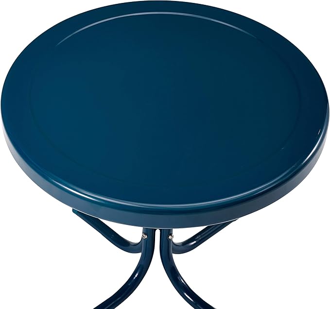 Crosley Furniture Griffith Weather Resistant Retro Metal Outdoor Side Table