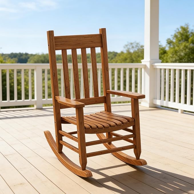 Oversized Outdoor Wooden Rocking Chair