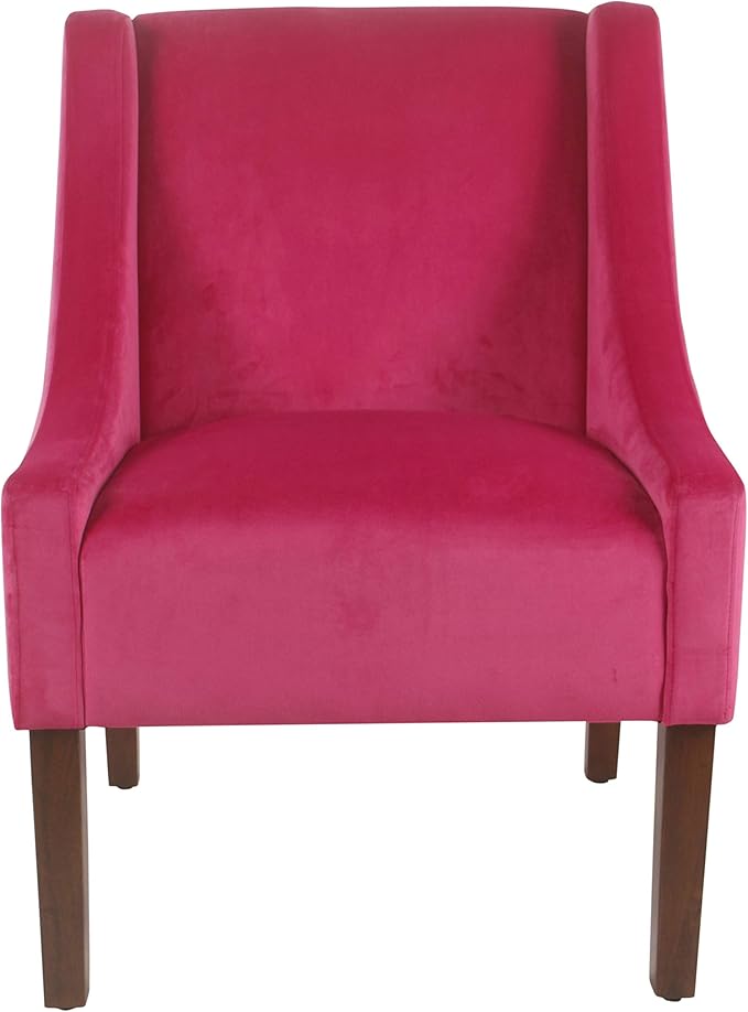 Homepop Home Decor | Upholstered Classic Swoop Arm Accent Chair | Accent Chairs