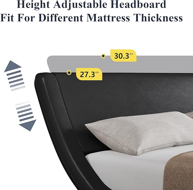 Allewie Full Size Upholstered Platform Bed Frame