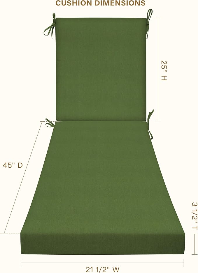 Honeycomb Outdoor Chaise Lounge Cushion