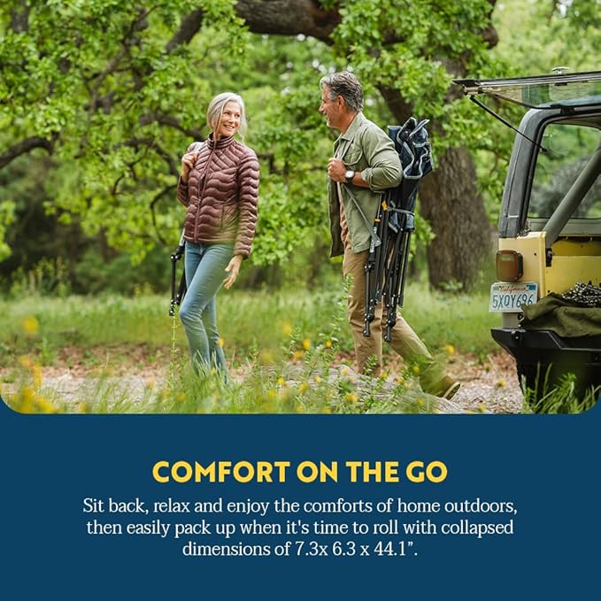 GCI Outdoor Comfort Pro Rocker Camping Chair | Portable Folding Rocking Chair