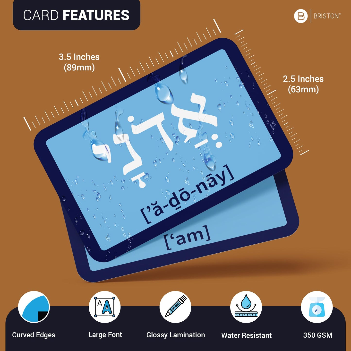Briston Biblical Hebrew Terms Flashcards – 75 Hebrew Words with English & Scripture Verses – Audio Pronunciations Included – Learn Biblical Hebrew Language & Study Old Testament Vocabulary