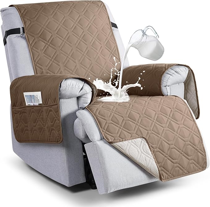 VANSOFY 100% Waterproof Recliner Chair Covers, Recliner Cover Non-Slip Dog