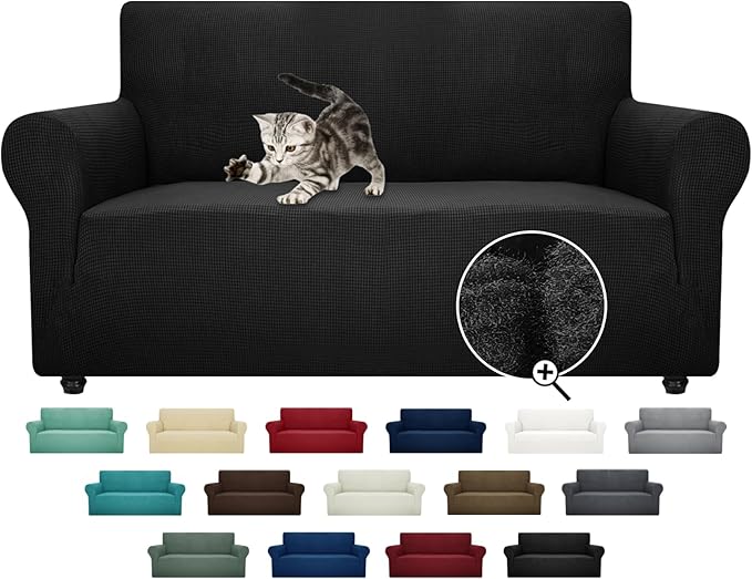 ZNSAYOTX Super Stretch Couch Cover Love Seat Sofa Covers