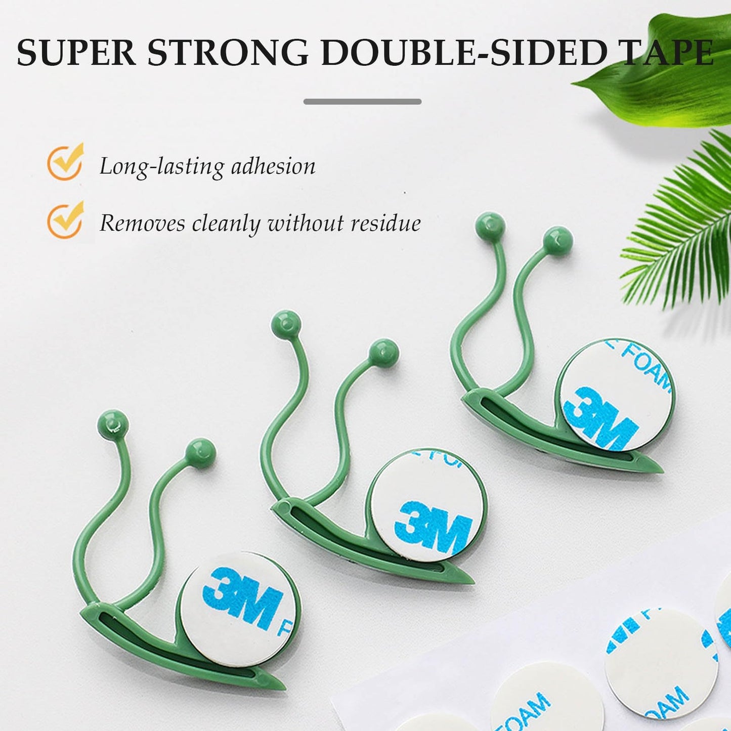 Plant Climbing Wall Fixture Clips,50PCS Self-Adhesive Plant Wall Clips,Garden Climbing Vines Fixing Clip,Invisible Fixing Hook,Reusable Pothos Plant Fixer for Indoor Outdoor Decoration(Clear,20)