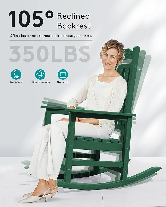 SERWALL HDPE Outdoor Rocking Chair