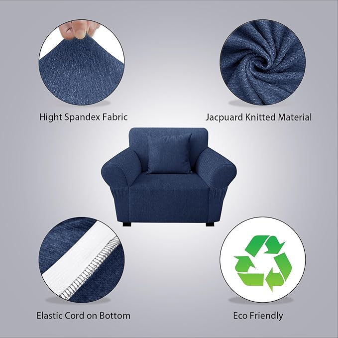 Armchair Slipcover with 1 Pillow Cover