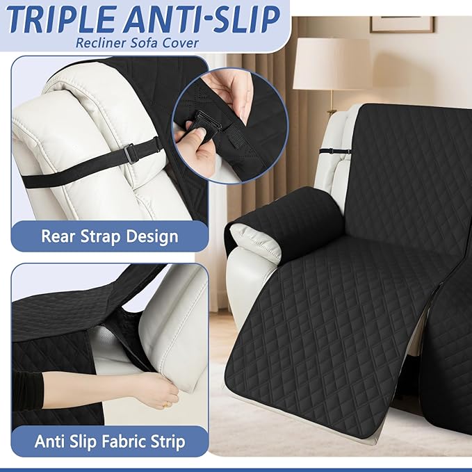 Arfntevss Recliner Sectional Couch Covers 1OO% Waterproof L Shape Sofa Cover
