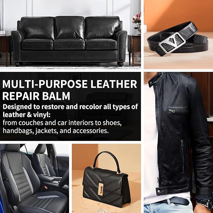 Leather Recoloring Balm and Leather Repair Kit