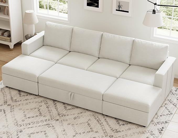 Belffin Modular Sectional Sleeper Sofa Bed