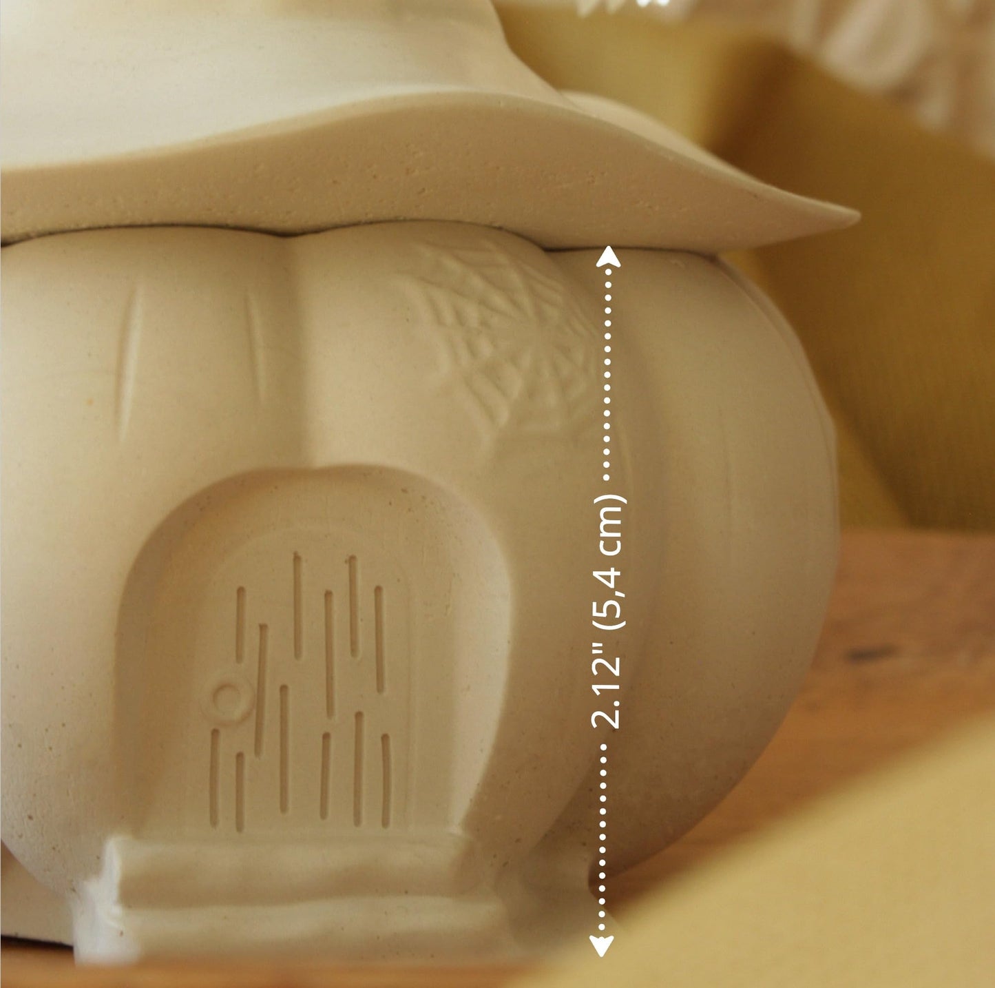 Pumpkin Jar Resin Mold with Witch Hat – Halloween Silicone Mold for Epoxy, Plaster, Candle Holder, Trinket Box, DIY Decor