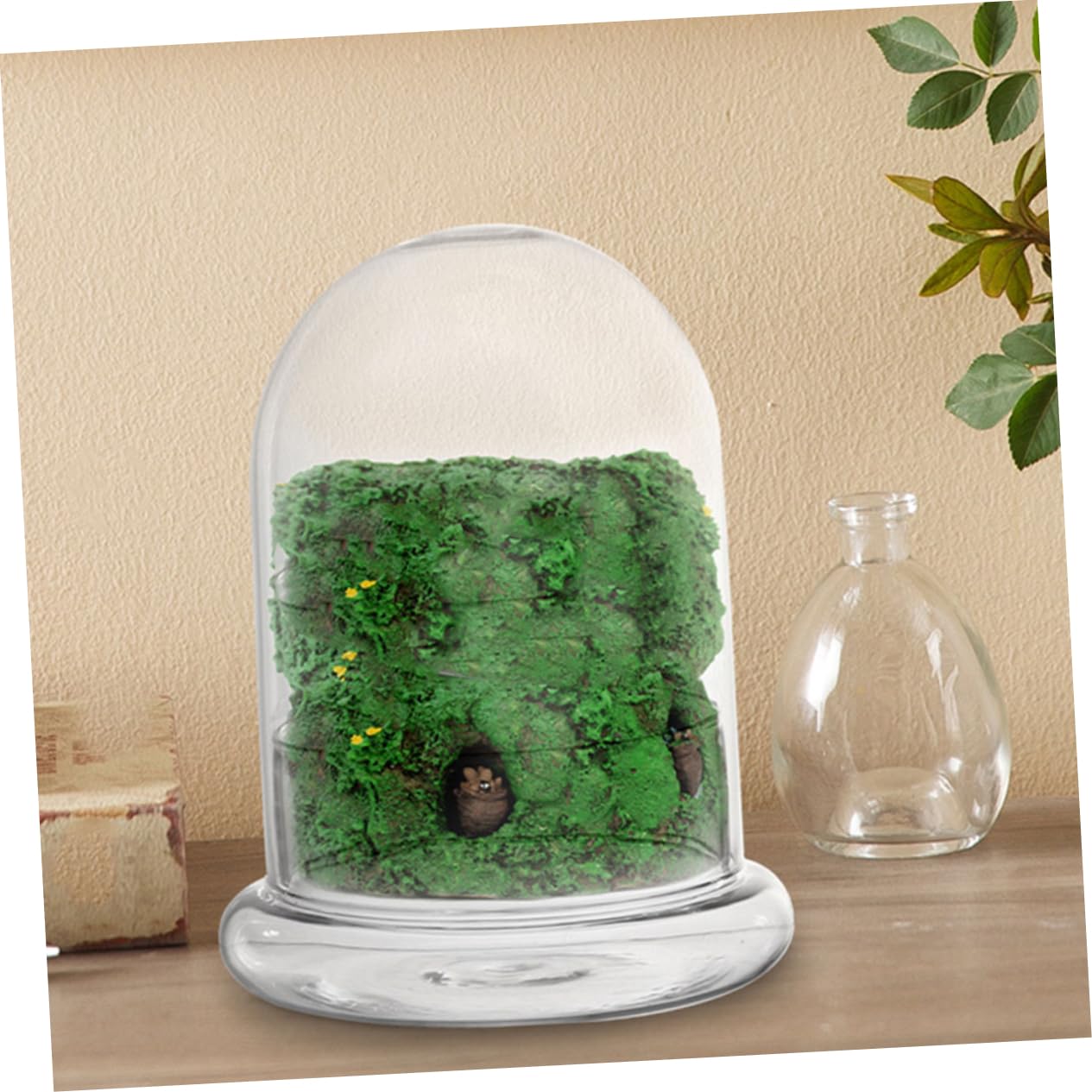 VANZACK 2pcs Moss Landscape Bottle DIY Plant Terrarium Glass Container for Indoor Home