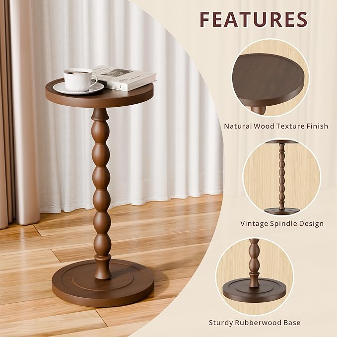 Small Side Table, Rubberwood‌ Drink Table