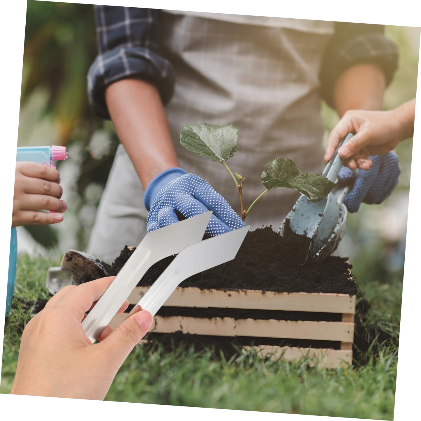 IWOWHERO Multi-use Plants Supplies for Plants Remove Transplant Portable Small Tongs