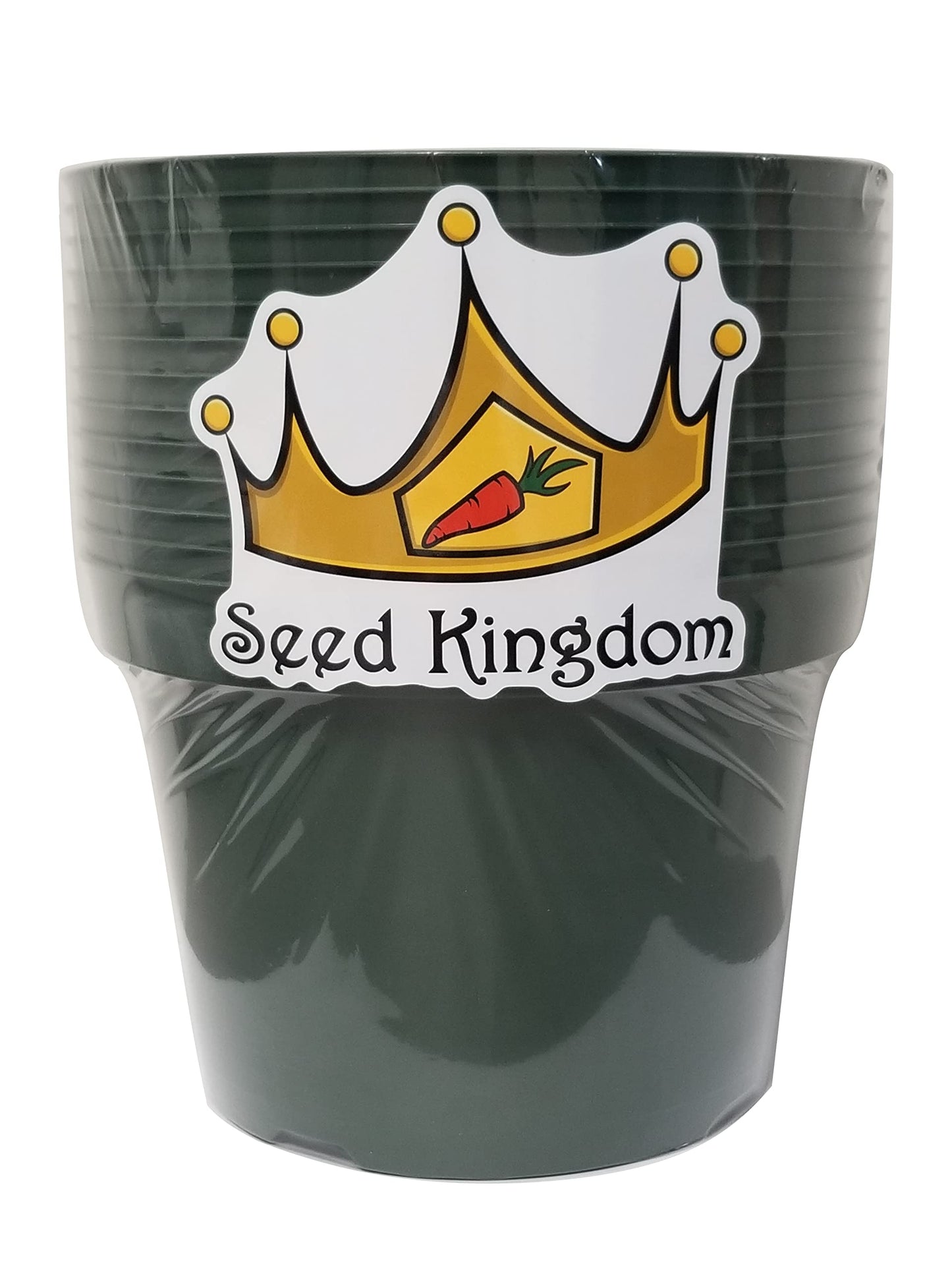 Seed Kingdom 12 New 10 Inch Standard Plastic Nursery Pots ~ Pots are 10 Inch Round at The Top and 7.3 Inch Deep.