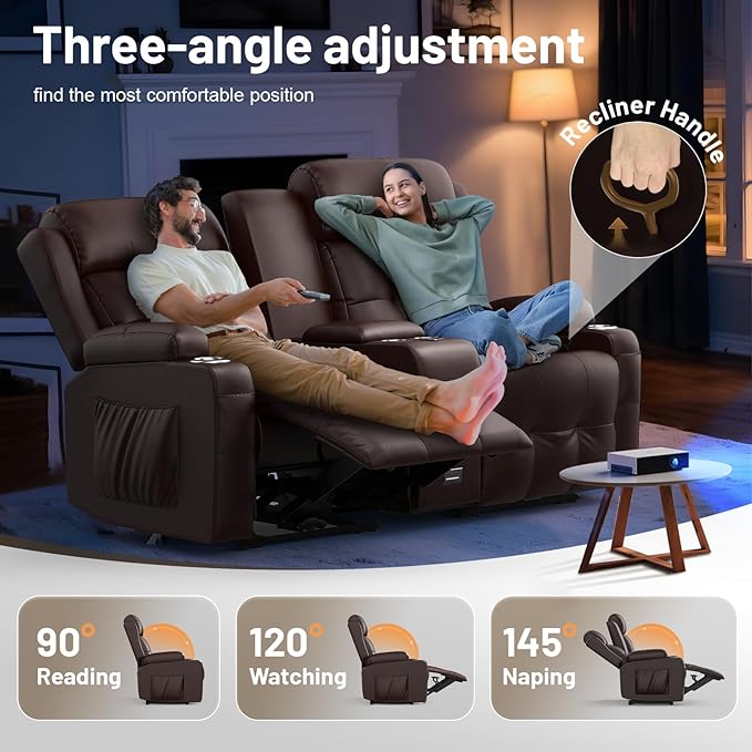 Loveseat Recliner Sofa, Home Theater Seating