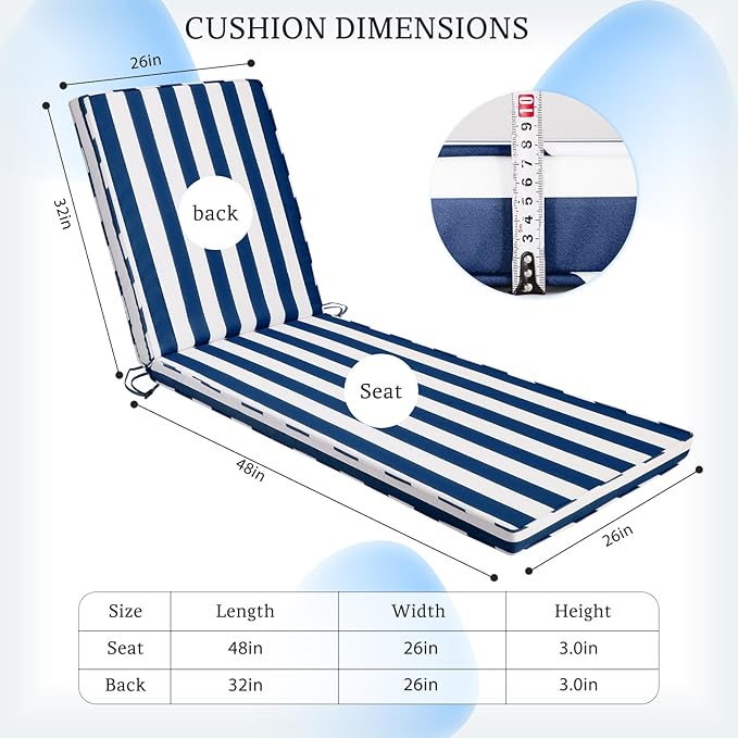 Chaise Lounge Cushions Outdoor