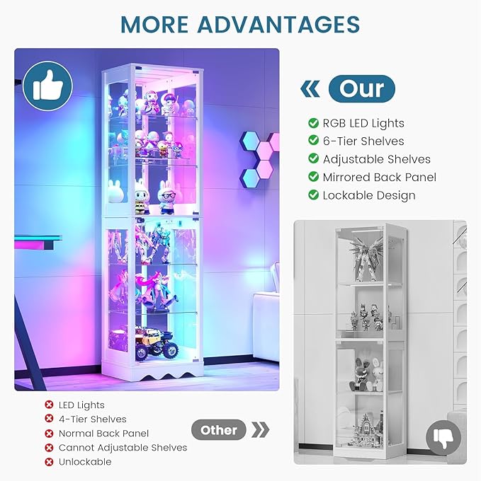 Dystler Display Cabinet with Glass Doors