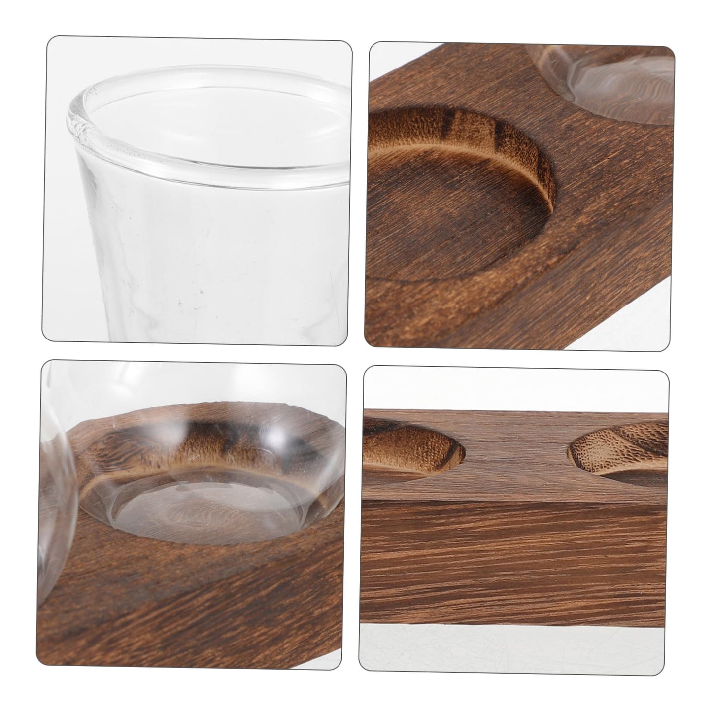 LIOOBO Modern Home Decor Glass Vase Pothos Plant Container Desktop Terrarium Bud Vase Centerpiece