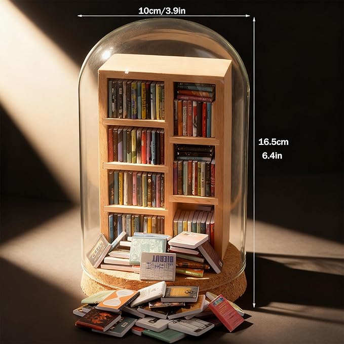 Anxiety Bookshelf, Miniature Bookcase, Mini Bookshelves