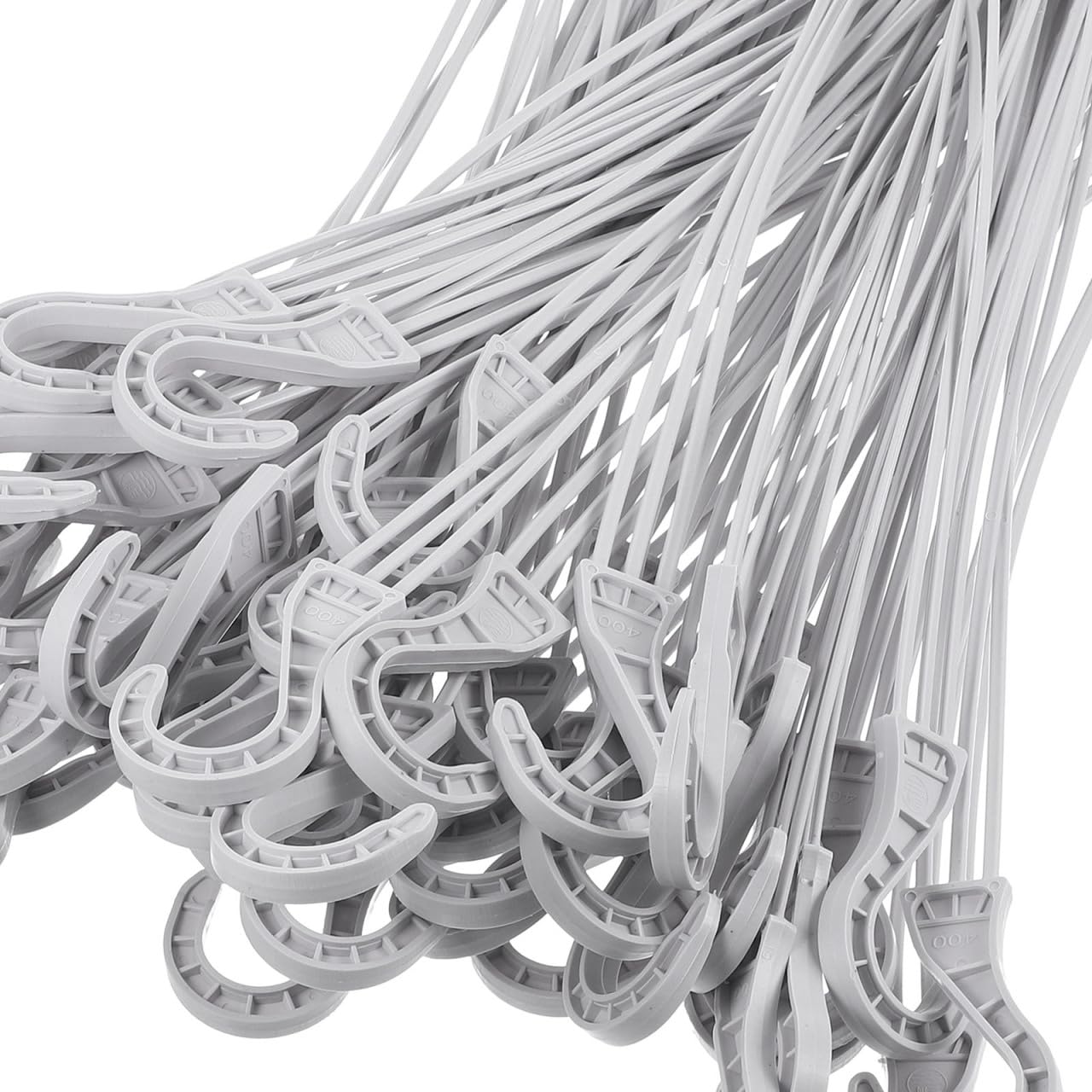 50Pcs Practical Plastic Plant Hanger Hook Hanging Basket Flower Pot Replacement Chain Hanger for Bird Feeder Planters Lanterns White Flower Pot Hanging Chain