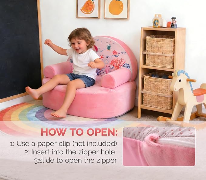Snuggly Toddler Chair, Soft Kids Sofa