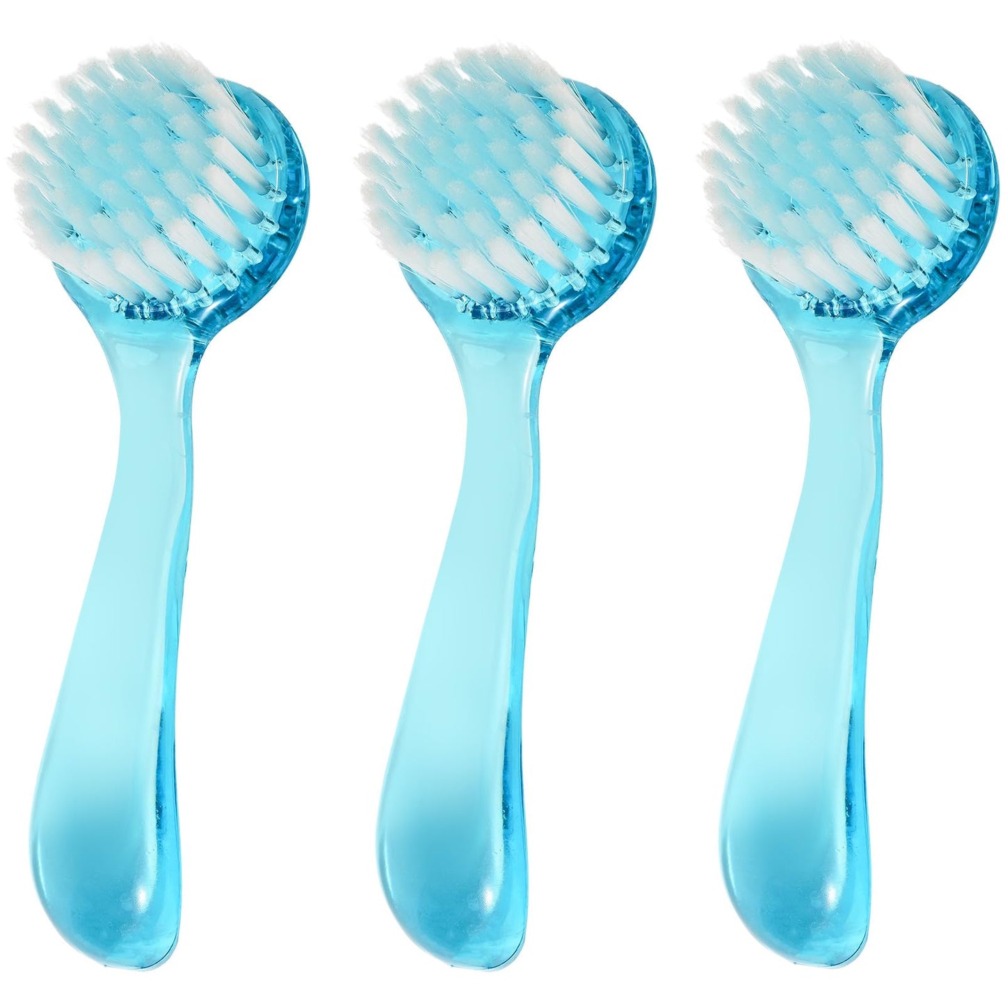 3 Pcs Facial Cleansing Brush, Useekoo Manual Face Brushes for Cleansing and Exfoliating, Face Scrubber to Massage, Deep Pore Exfoliation, Makeup Remove and Skin Care with Soft Bristles