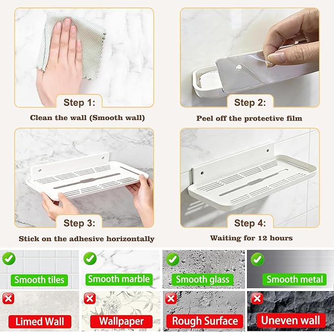 Floating Shelves for Wall, Wall Mounted Floating Shelves, Bathroom Shelf