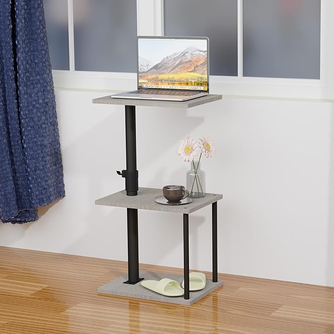 Faesun Swivel Side Table for Couch Arm, Height Adjustable C Table for Recliner