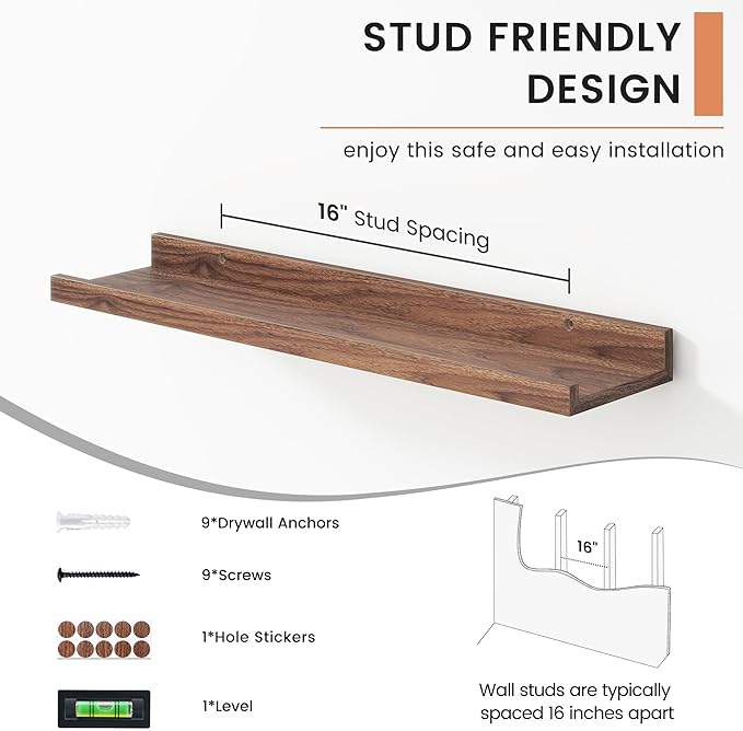 FLYJOE Floating Picture Ledge Shelves