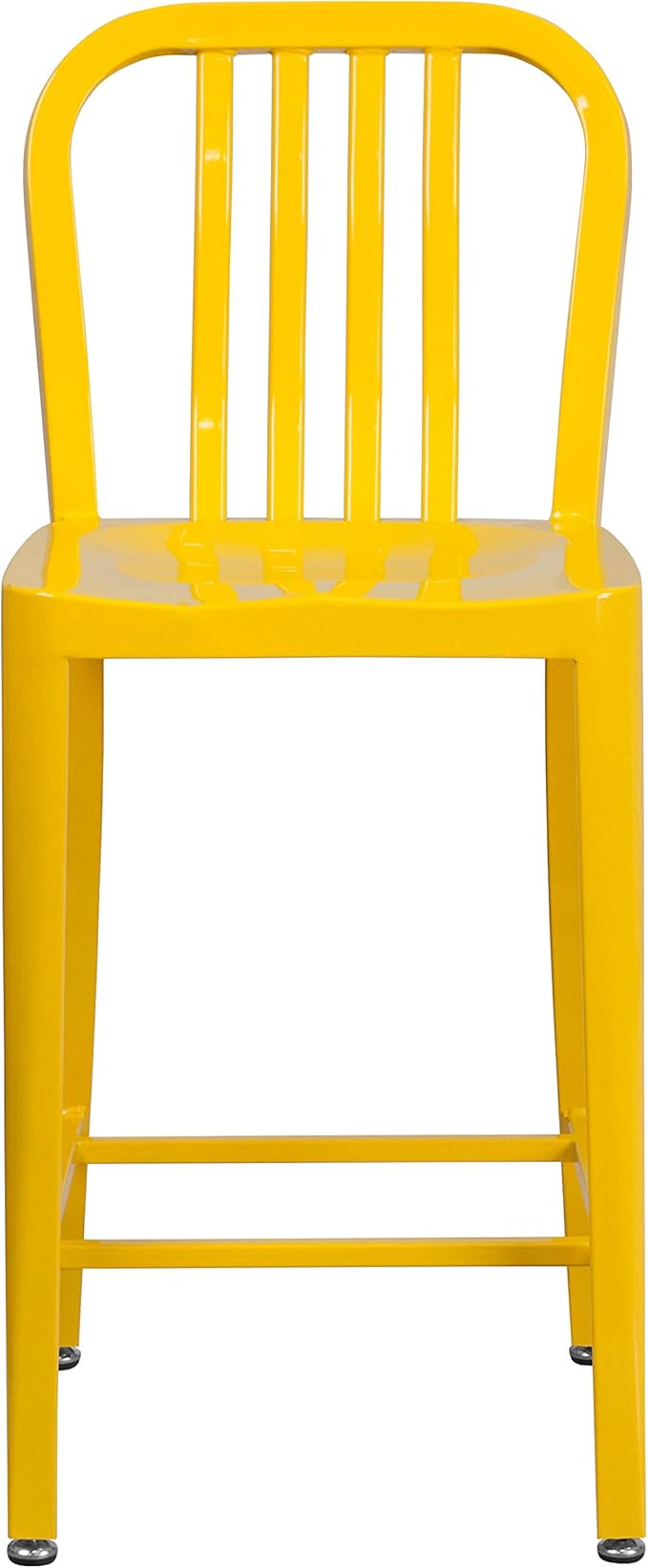 Flash Furniture Gael Commercial Grade 2 Pack 24" High Yellow Metal