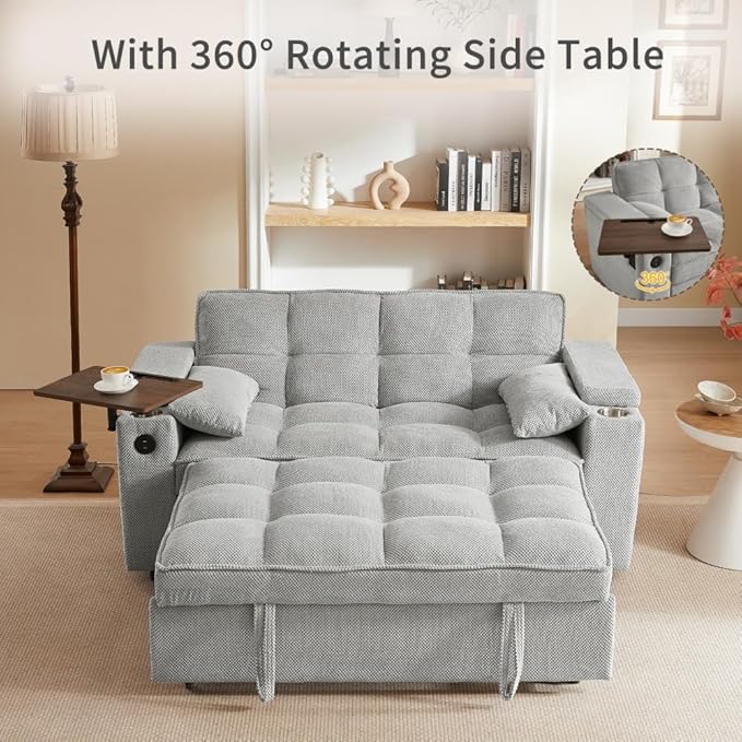 Auvsoce 65'' Convertible Sleeper Sofa Bed