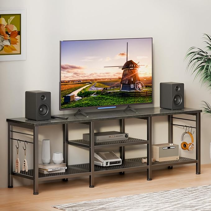Furologee TV Stand for TVs up to 65 Inch, Entertainment Center