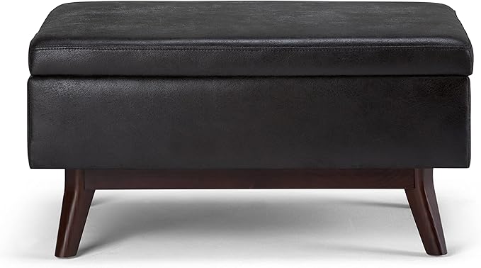 SIMPLIHOME Owen Coffee Table Storage Ottoman