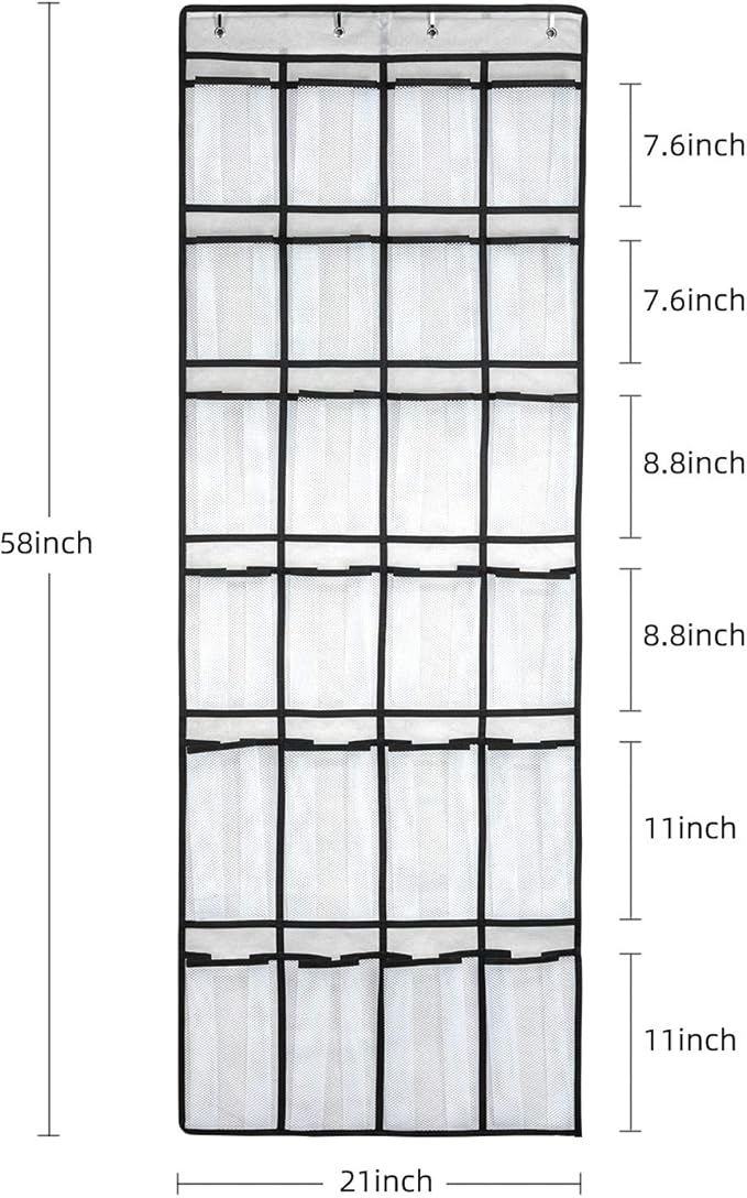 SAVERHO Over the Door Shoe Organizer, Hanging Shoe Organizer