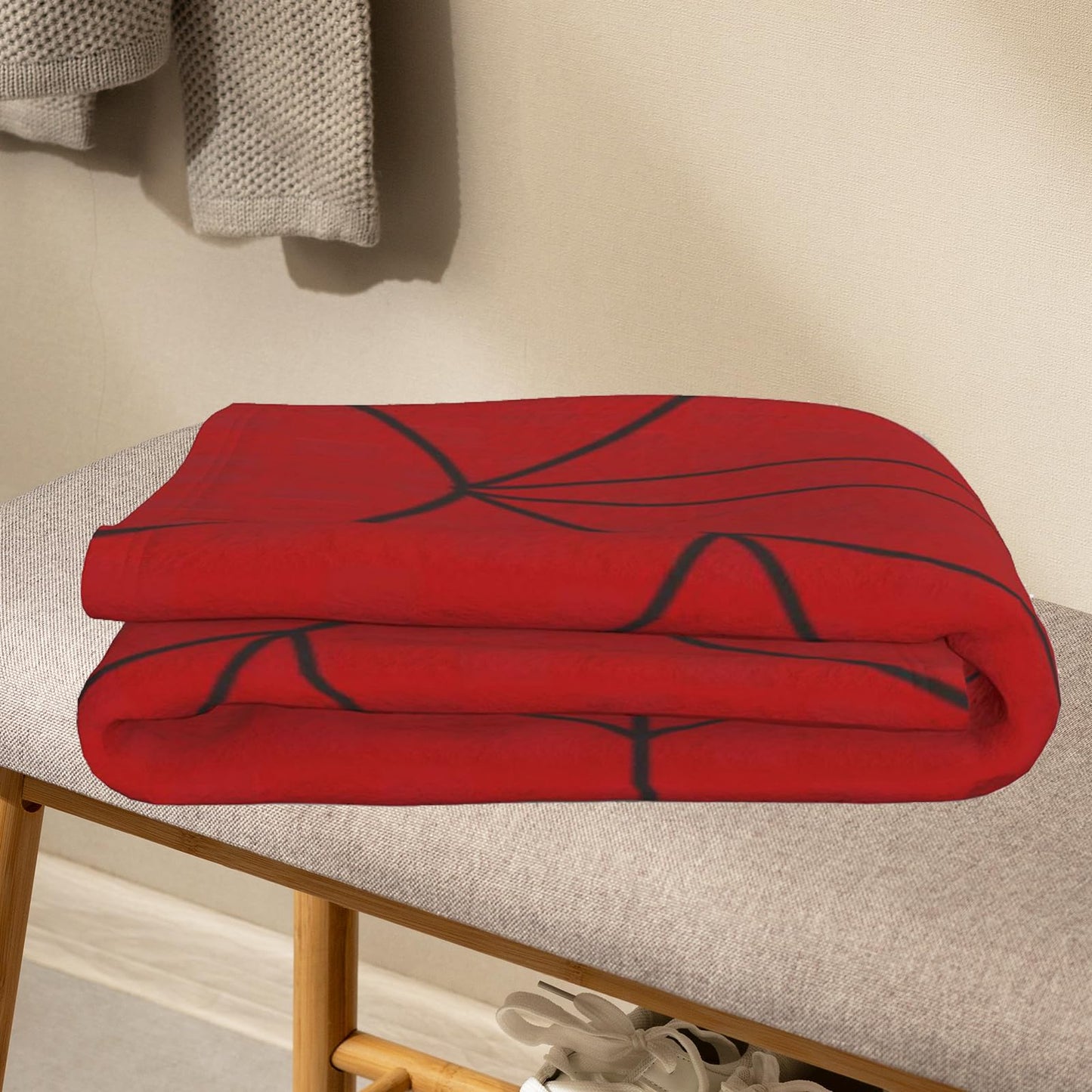 AUIVTY Spider Blanket Spider Gifts for Boys Girls 5-12 Fleece Throw Blanket Kids Adult Birthday Halloween Bedroom Decoration (Red, 40"x50", Spider)