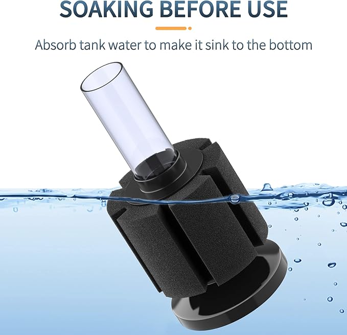 Pawfly Aquarium Nano Bio Sponge Filter Quiet Betta Fry Shrimp and Small Fish Foam Filter for Tiny Fish Tank up to 10 Gallon