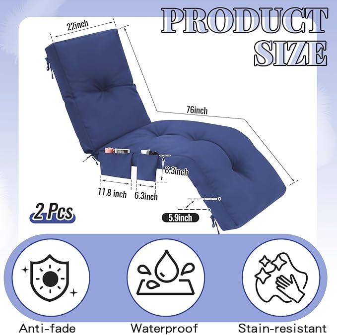 Outdoor Chaise Lounge Cushions