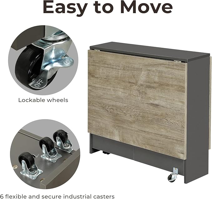 Tiptiper Folding Dining Table