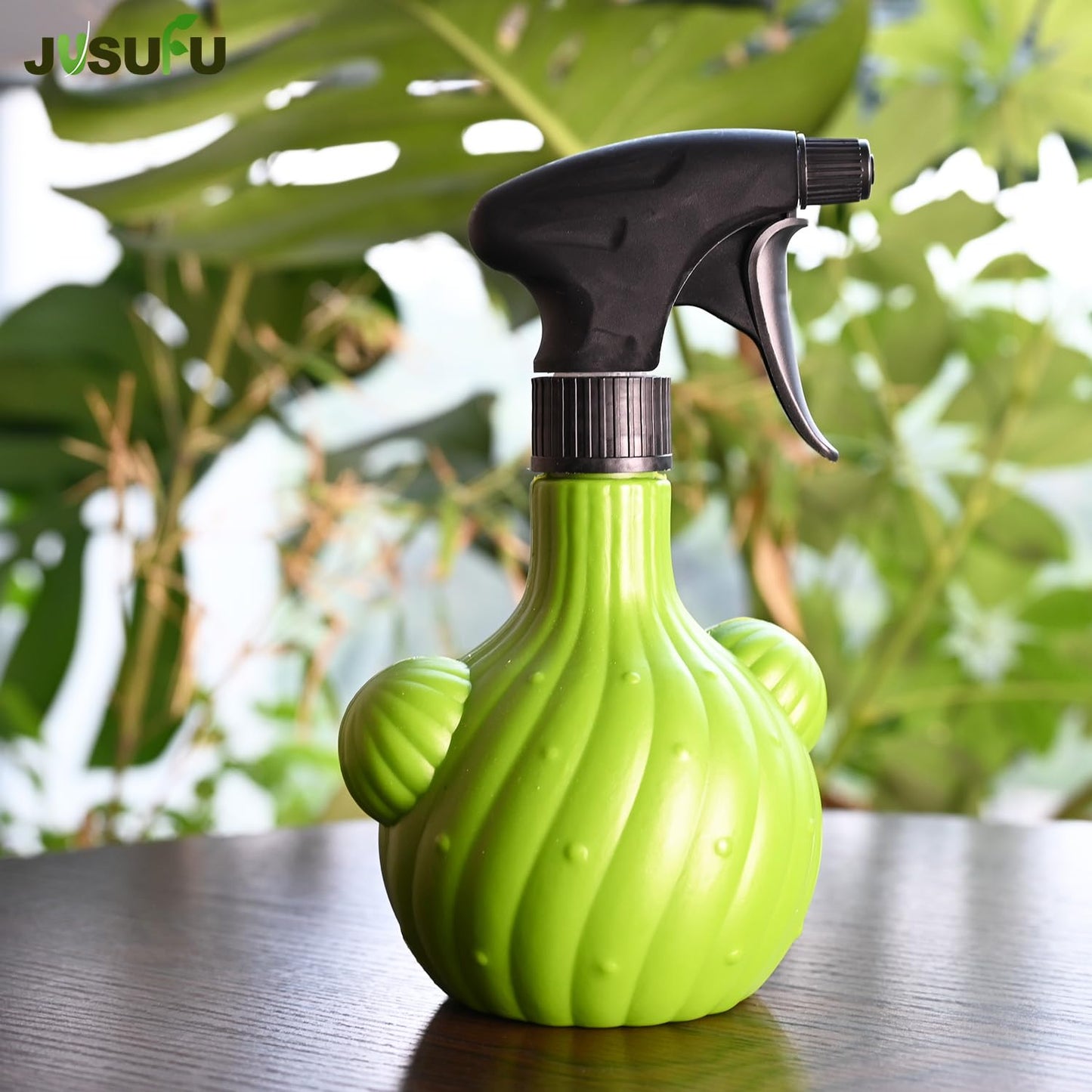 JUSUFU Plant Mister Spray Bottle，Spray Bottle for Indoor and Gardens, Continuous Water Mist Sprayer for Plants, Flowers, Cleaning (green 500ml/17oz)