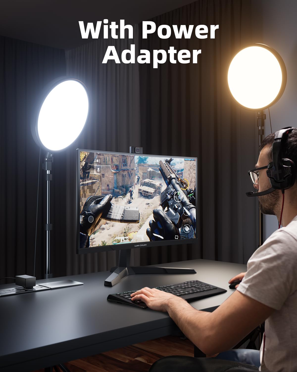 Weilisi Large Ring Light with 72" Tripod Stand, 6500K Full-Screen Selfie Ring Light for Live Stream, YouTube, TikTok, Video Recording, Photography, Ring Light Tripod for iPhone/Phone with Remote
