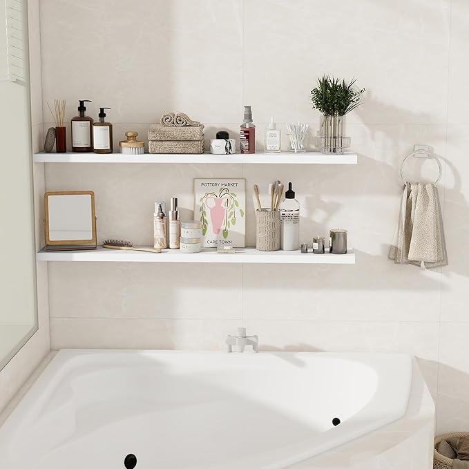Fun Memories White Floating Shelves