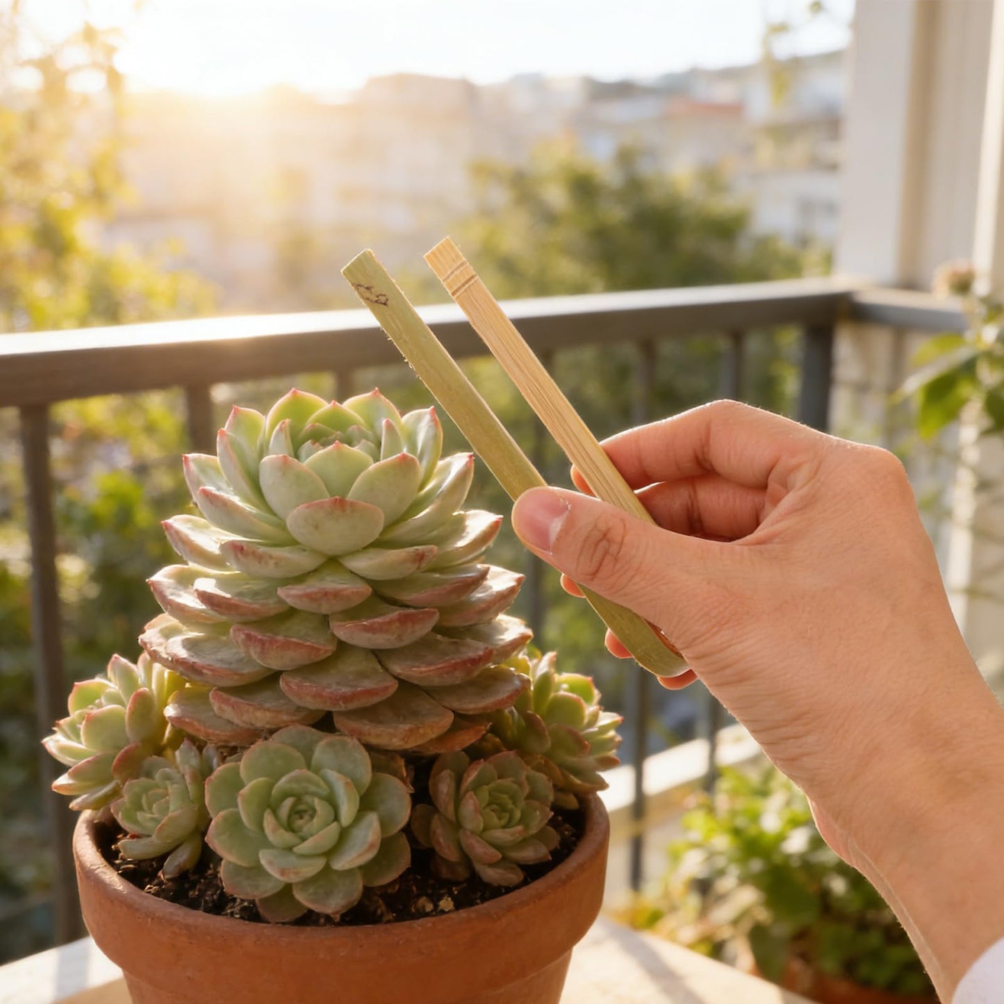 KONTONTY 20pcs Cactus Planting Tong, Potting Tools for Indoor Plants, Non-Slip Garden Tweezers for Safe Cactus and Succulent Transplant